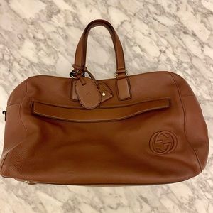 Gucci Soho large brown leather duffle